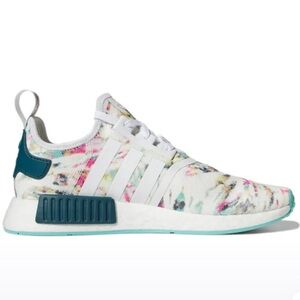 MENS 8.5 Adidas NMD R1 Tie Dye Acid Mint with shoe string accessory